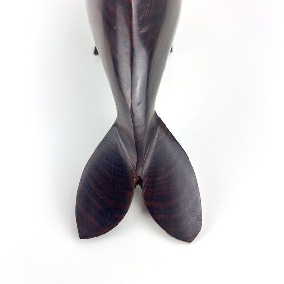 Ironwood MCM Hand Carved Dolphin Whale Sculpture Figurine - Picture 7 of 10